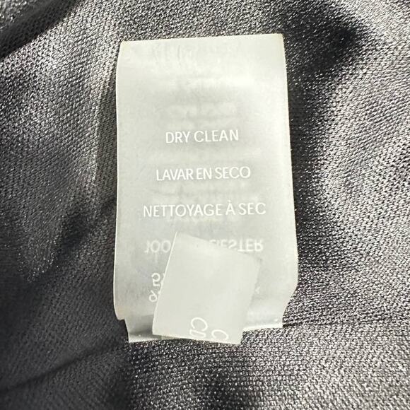 Calvin Klein Dress Women's Size 10 Black Ruched-Waist Surplice-Neck Dress NWT - Picture 10 of 12